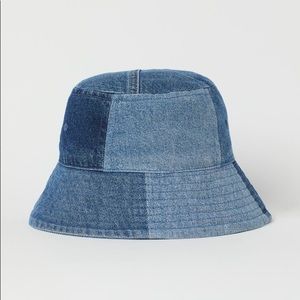 H&M Recycled Patchwork Denim Bucket Hat M/L NWT